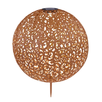 Lampa ogrodowa Solar 33745R Globo LED 0,12W 3000K ball IP44 miedziana