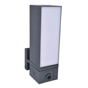 Lampa elewacyjna z kamerą Cuba 5193812118 Lutec LED 17,3W 2700-6500K IP44 szara