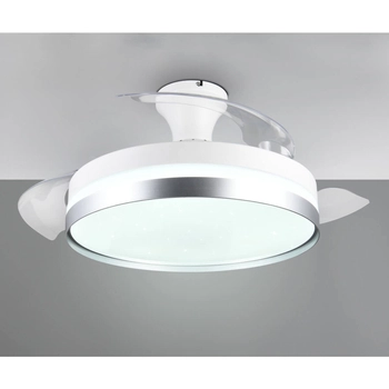 Sufitowa lampa z wentylatorem Lindberg R67382187 LED 40W 2700-6500K srebrna