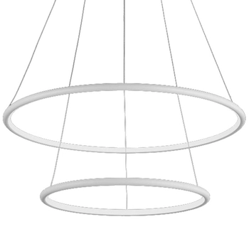 LAMPA wisząca RING ML502 Milagro futurystyczna OPRAWA LED 53W 3000K okręgi circles biała rings