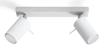 Spot LAMPA sufitowa SL.0088 regulowana OPRAWA reflektorowa listwa metalowa biała