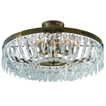 Pałacowa LAMPA sufitowa HOVDALA 100618 Markslojd metalowy plafon glamour kryształki crystals