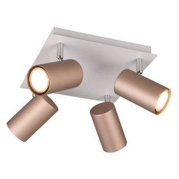 Regulowany plafon VANTOS DL465802430 Trio metalowy tubki brązowy