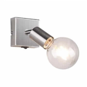 Ścienna LAMPA loftowa VANNES  R80181707 RL Light kinkiet OPRAWA metalowa reflektorek regulowany nikiel mat