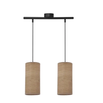 Wisząca lampa boho Ballo 32-19738 tuba materiałowa brązowy czarny