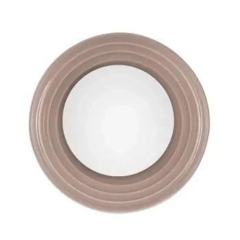 Lampa ścienna okrągła MALVANO LE45265 z porcelany do jadalni mokka