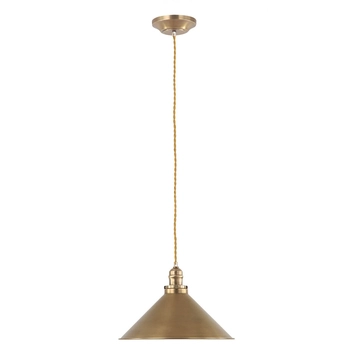 Lampa wisząca metal Provence PV-SP-AB Elstead industrialna mosiądz