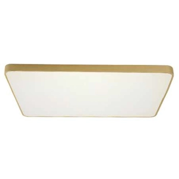 Plafon LAMPA sufitowa CGFLATLEDSQUARE COPEL kwadratowa OPRAWA metalowa LED 36W 3000K modernistyczny biały złoty