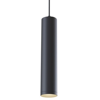 Metalowa tuba lampa wisząca podłużna czarna Shelby OUTLET