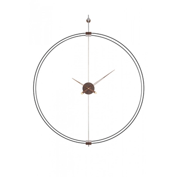 Zegar ścienny Doble Ring MSE1501100485 obręcz drewno mosiądz outlet