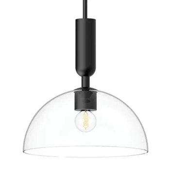 Loftowa lampa wisząca Jude ALM-JUDE-P-MB-CL szklana czarna