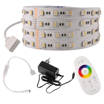 Taśma LED sterownik zasilacz pilot zestaw 319289 34W 5m biała