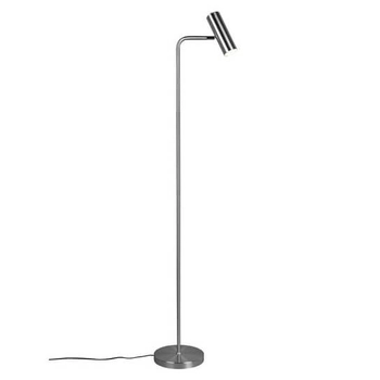 Stojąca lampa podłogowa VANTOS DL107412400 Trio tubka do salonu srebrna