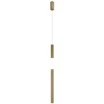 Wisząca lampa z kulą O-line ST-1689S Step LED 10W 3000K sopel mosiądz