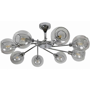 LAMPA sufitowa Ozzo 38-72283 Candellux regulowana OPRAWA metalowa kule szklane klosze balls przezroczyste chrom