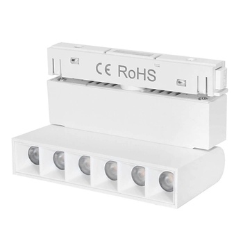 Kierunkowa lampa magnetyczna 1092 Domeno LED 6W 4000K metalowa biała