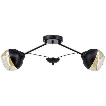 Loftowa LAMPA sufitowa 1018/2 BL Elem metalowa OPRAWA czarne