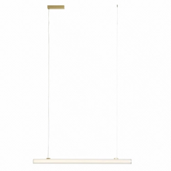 Zwisająca ledowa lampa Fayette P0622 LED 20W 3000K belka złoty