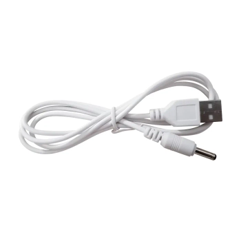 Przewód zasilający USB do lampek 322258 minijack DC 3,5 5V 1A biały