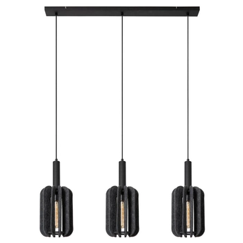 Sypialniana lampa wisząca Rafal 45492/03/36 filc czarna szara