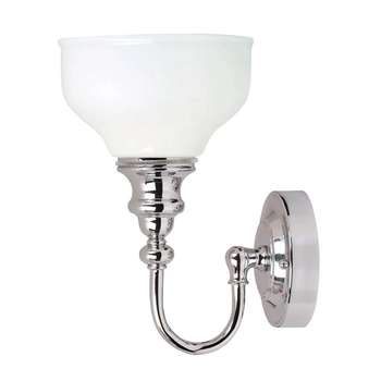 Szklany kinkiet ścienny Cheadle BATH-CD1 Elstead IP44 metal szkło chrom