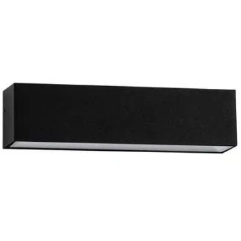 Prostokątny led ścienny RAVEZCO LE75199 LED 8W 3000K IP65 czarna