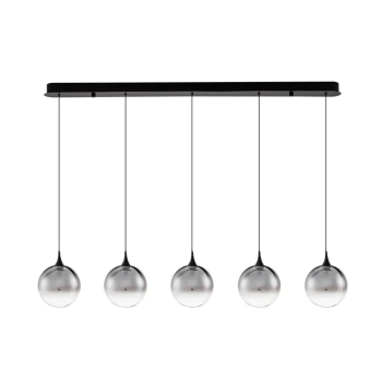 Wisząca lampa kulista LURVELA LE45131 LED 20W 3000K szara czarna