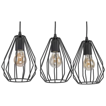 Lampa wisząca styl industrialny Brylant 2259 TK Lighting potrójna czarna