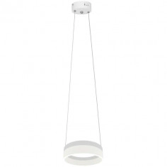 LAMPA wisząca RING ML404 Milagro okrągła OPRAWA zwis LED 12W pierścień circle biały