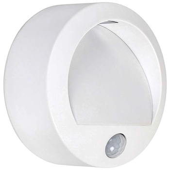 Zewnętrzna LAMPA elewacyjna AMARILLO 7980 Rabalux okrągła OPRAWA z czujnikiem ruchu LED 1,5W 3000K IP44 biały