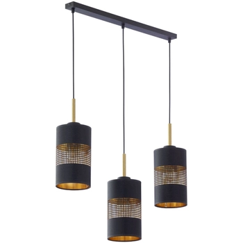 Potrójna lampa wisząca Bogart 4401 TK Lighting czarne złote