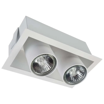 Wpuszczana LAMPA sufitowa EYE MOD 8938 Nowodvorski prostokątna OPRAWA metalowe tuby podtynkowe białe