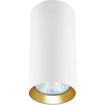 Spot LAMPA sufitowa MANACOR LP-232/1D - 130 WH/GOLD Light Prestige natynkowa OPRAWA downlight tuba biała złota
