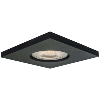 Sufitowa LAMPA wpuszczana LAGOS LP-440/1RS BK square Light Prestige metalowa OPRAWA kwadratowa WPUST podtynkowy IP65 czarna