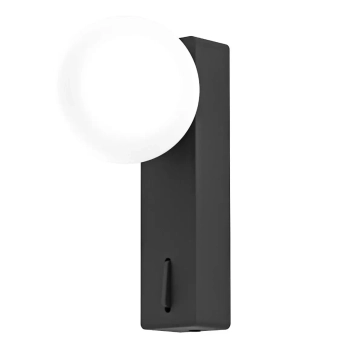 Ścienna kinkiet Boletta Parette Nero Switch OR85570 kula IP44 czarny