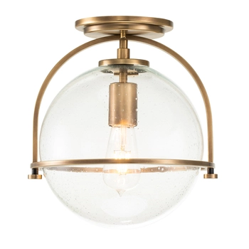 Lampa sufitowa QN-SOMERSET-F-C-HB okrągła ball mosiądz