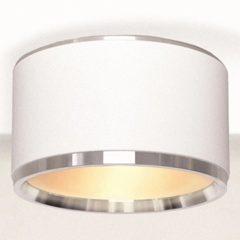 Sypialniany plafon Reti 310402121 Elkim LED 10W 3000K okrągły aluminium biały