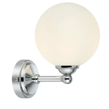 Minimalistyczny ścienny kinkiet Tropea 109022 do łazienki kula IP44 chrom