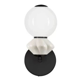 Kinkiet ścienny ceramiczny MONRETA LE45234 LED 6W 3000K na korytarz szary