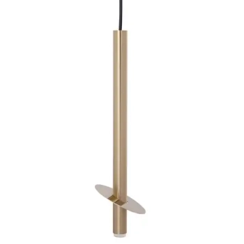 Wisząca lampa tuba Sopel Ring 41232 metalowa tuba złota