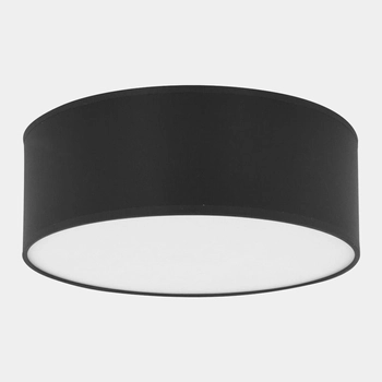 Plafon z tkaniny do salonu Rondo 1088 TK Lighting okrągły czarny biały