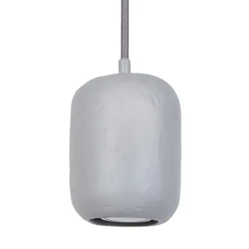 Ceramiczna zwisająca lampa Olo 1 41413 do sypialni okrągła szara