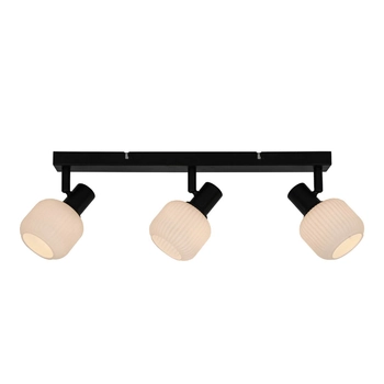 Regulowana lampa przysufitowa Stem R5021009A-3B Zumaline szkło czarny biały