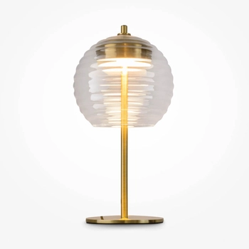 Lampka stolikowa Mystic P060TL-L12BSK1 LED 8W 3000K mosiądz przezroczysta