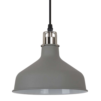 Industrialna LAMPA wisząca HOOPER MD-HN8049M-GR+S.NICK Italux metalowa OPRAWA zwis loft szary