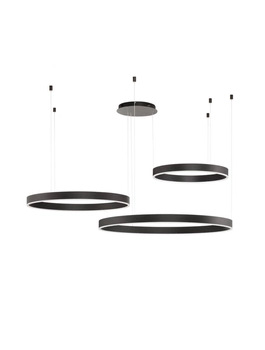 Salonowa lampa wisząca JACA LE42765 nad stolik LED 143W 3000K czarna