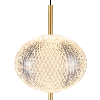 Żebrowana zwisająca lampa Galatea DU31350/6.5W LED 6,5W CCT złota