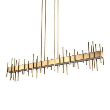 Lampa wisząca geometryczna ARCHITETTO ST-DL8524 złota metalowa LED 30W 3000K do salonu