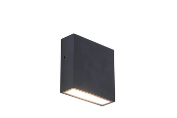 Ścienna LAMPA zewnętrzna GEMINI XF 5104002012 Lutec kinkiet OPRAWA metalowa LED 9W 3000K kwadratowa IP54 czarna