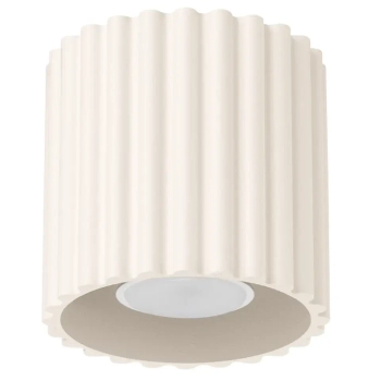 Sufitowa lampa ryflowana AURA SL.1789 tubka metalowa beżowa